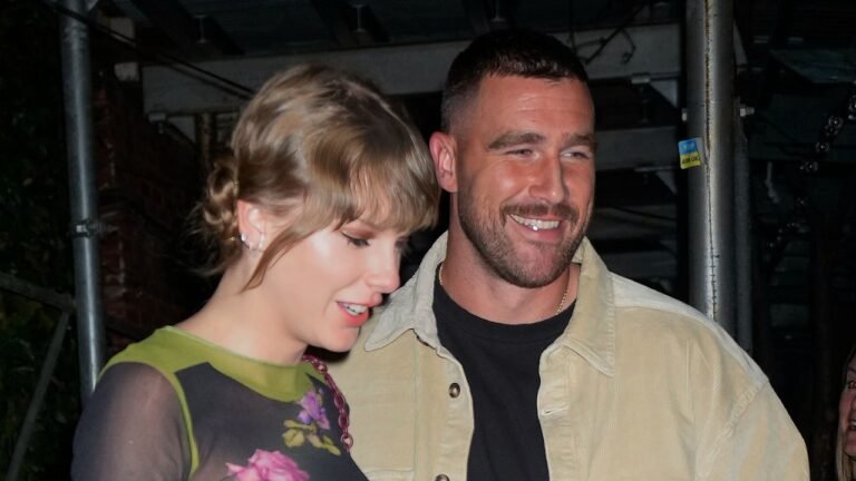 Taylor Swift Dons a Sheer Jean Paul Gaultier Top and Leather Mini Skirt for Her Second Date Night Look with Travis Kelce – See Photos