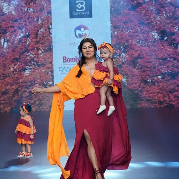 Barrooni presents fusion pieces in autumnal hues at Bombay Times Fashion Week