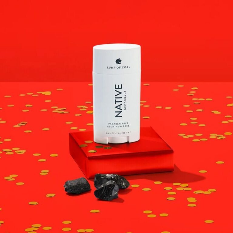 Charcoal scented deodorants: piece of coal
