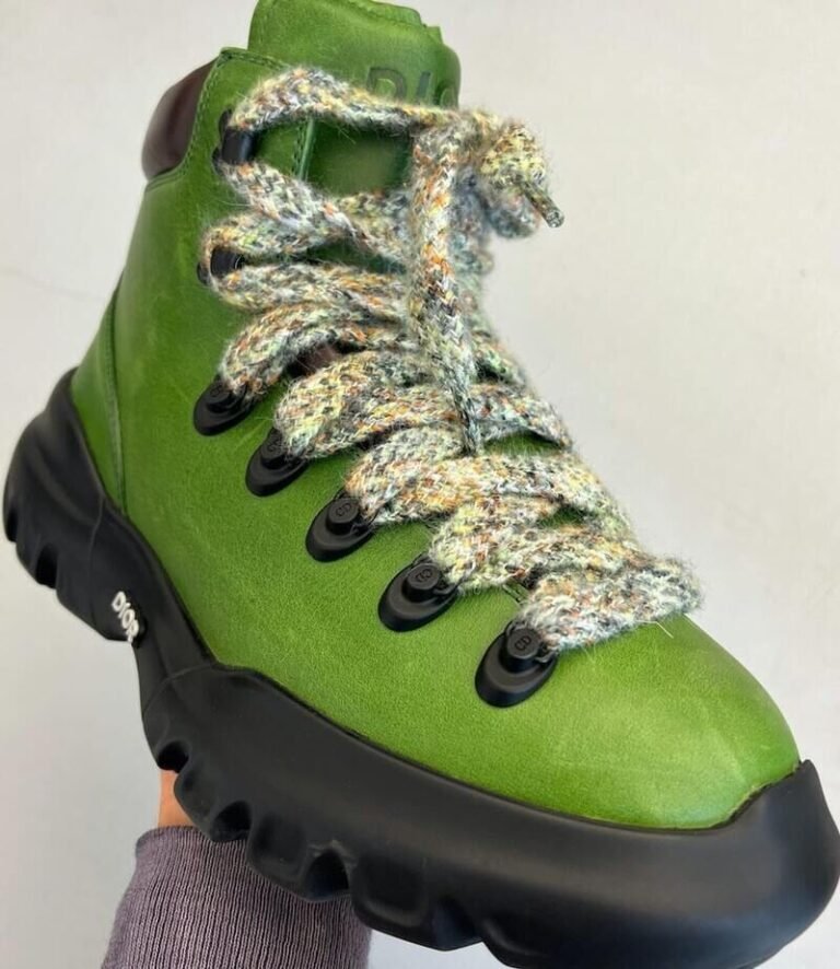 Luxe Ski Boots with Mohair Laces: Ski Boot 1