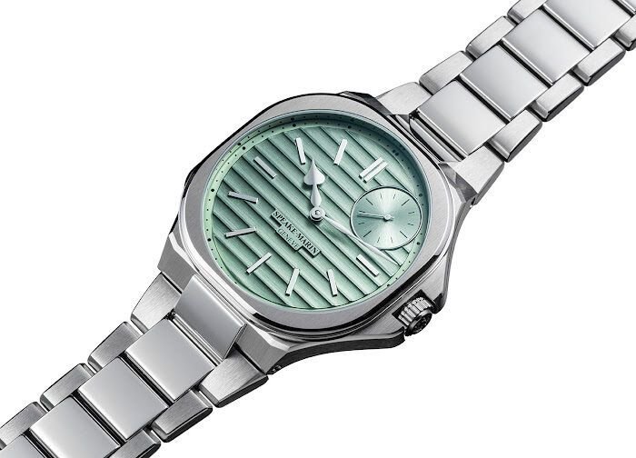 Metallic watches in green tones: Speake Marin