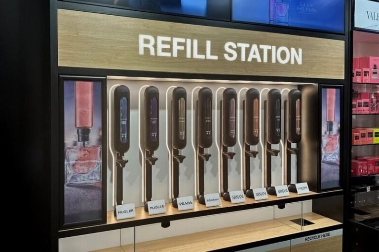 Perfume refill stations in stores: perfume refill station Perfume refill stations in stores: perfume refill station