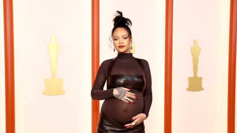 Rihanna spotted in Los Angeles debuting sleek honey blonde hair