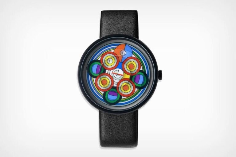 Clocks inspired by abstract works of art: Ode to Delaunay clock