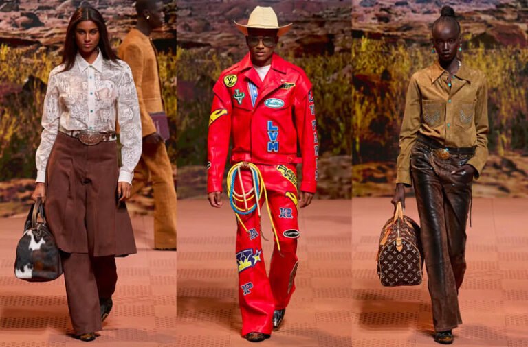 Cowboy-inspired catwalks: Louis Vuitton FW 2024