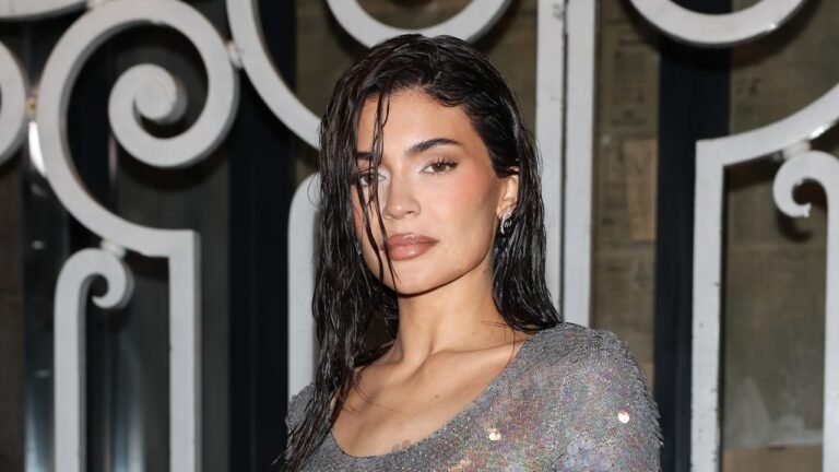 Kylie Jenner opts for a vintage Alaïa bathrobe as an evening outfit