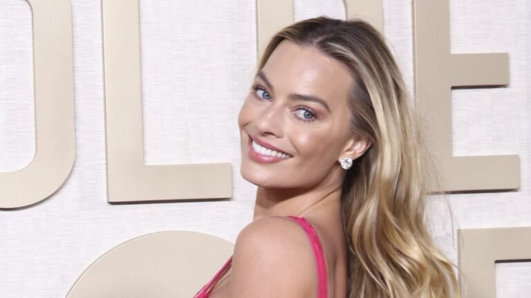 Margot Robbie’s look for the 2024 Golden Globes was inspired by superstar Barbie