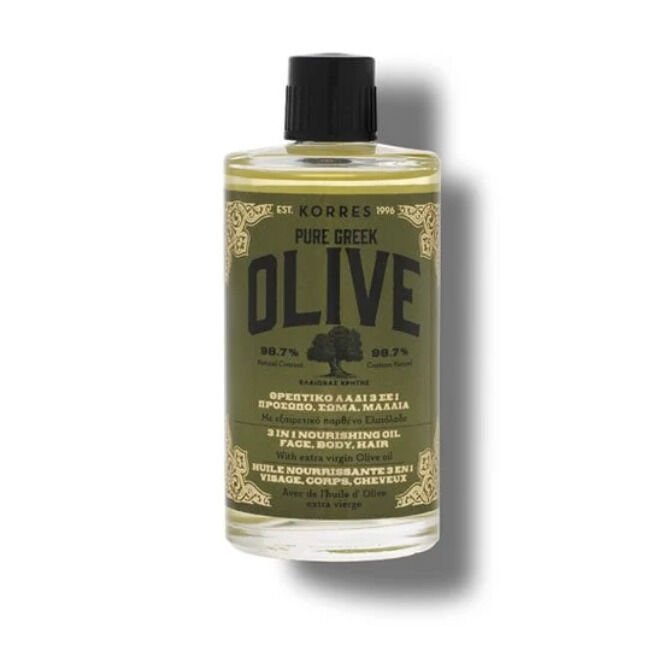 Nourishing olive oil-based oils: pure Greek olive