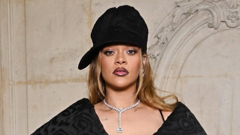 Rihanna Returns to Dior Couture in an All Black Outfit – See Photos