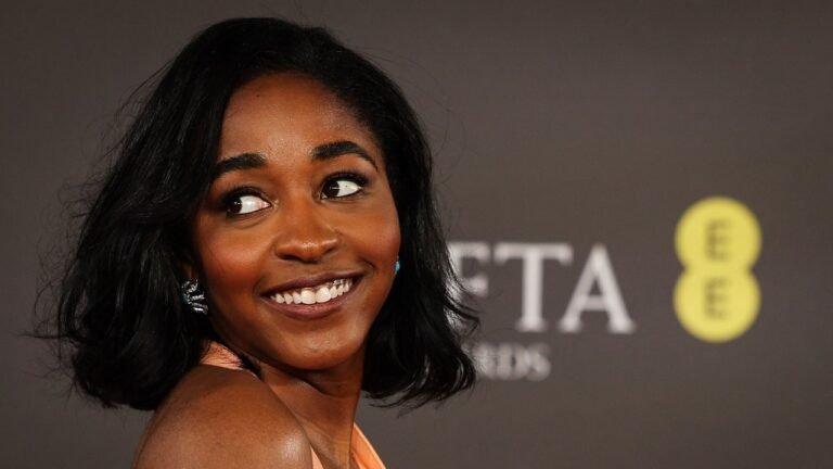 Ayo Edebiri offers old Hollywood glamor at the BAFTAs